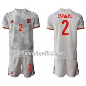 Spanien Daniel Carvajal 2 Kinder Auswärts Trikotsatz Euro 2020 Kurzarm (+ Kurze Hosen)